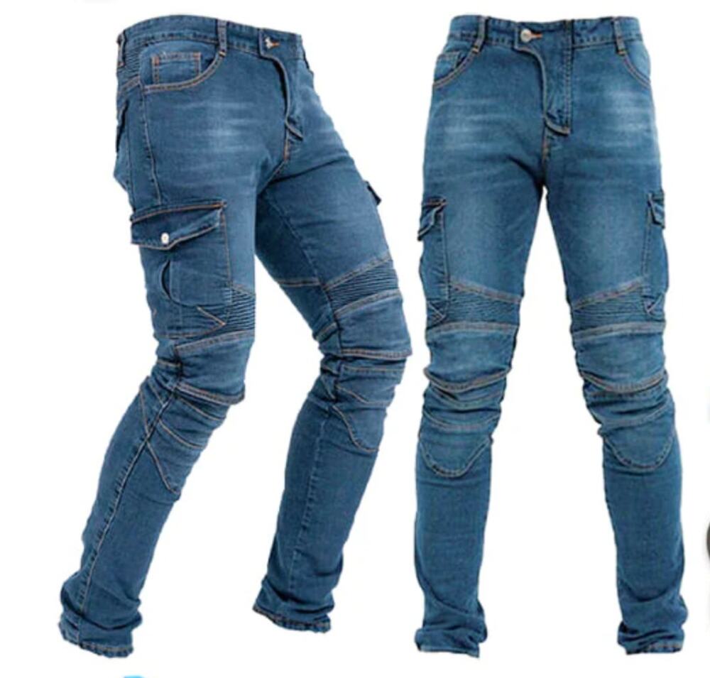 Winx Wheels RideReady Moto Blue Mens Jeans Large